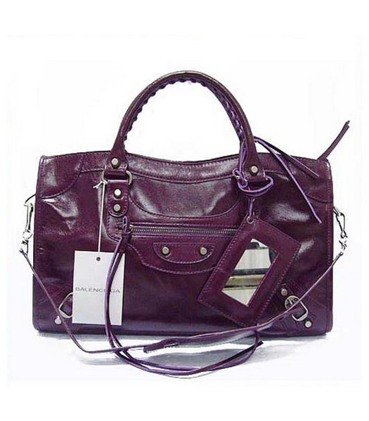 Balenciaga City_Deep cuoio viola